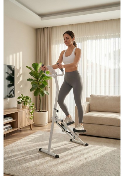 Ev Tipi Dikey Tırmanma Aleti 2 – Yağ Yakıcı, Sessiz, Katlanabilir, Dijital Ekranlı Kardiyo Makinesi