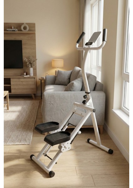 Ev Tipi Dikey Tırmanma Aleti 2 – Yağ Yakıcı, Sessiz, Katlanabilir, Dijital Ekranlı Kardiyo Makinesi