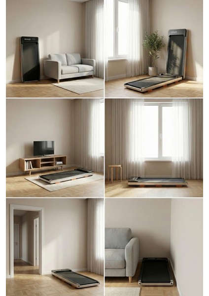 Premium Eğim Ayarlı Yürüyüş ve Koşu Bandı - 1.5 Hp, LCD Gösterge, 110 kg Kapasite