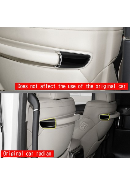 Toyota Alphard Vellfıre 30 Serisi 2016-2022 Parlak Siyah Için Araba Koltuğu Arka Köşe Arka Köşe Tesisi Trim Sticker Koltuk Koltuk Trim Trim (Yurt Dışından) fırsatları