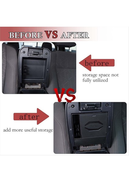 Toyota Tacoma 2016-2023 Için Kolçak Gizli Saklama Kutusu 2016-2023 Aksesuarlar Merkez Konsolu Organizatör Bölmesi Tepsi Ekleme (Yurt Dışından) indirimleri