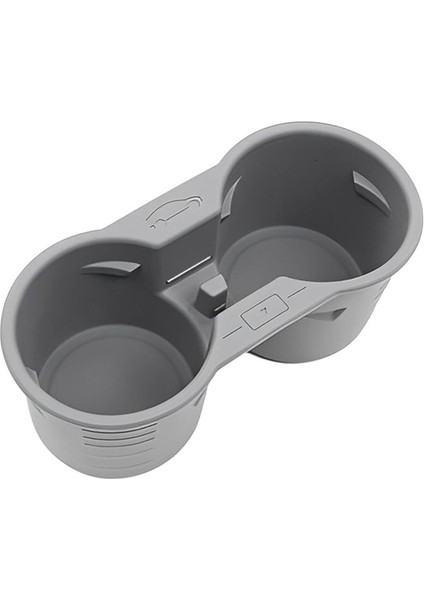 Tesla Model Y Model 3 2021-2023 Merkez Konsol Kupası Tutucu Ekleme Kayma Önleyici Su Kupası Tutucu Aksesuarları Gri (Yurt Dışından)