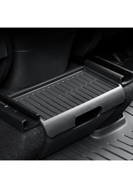 Tesla Model Y Ardıç Için Koltuk Depolama Tepsisi Çöp Kutusu Altında Kayma Önleyici Kapaklı Araba Arka Koltuk Saklama Kutusu (Yurt Dışından) modelleri