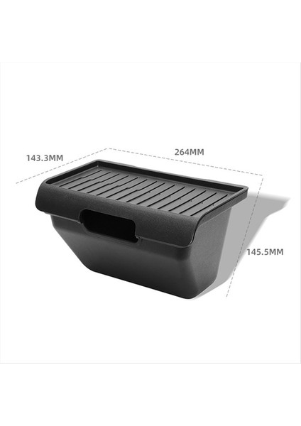 Tesla Model Y Ardıç Için Koltuk Depolama Tepsisi Çöp Kutusu Altında Kayma Önleyici Kapaklı Araba Arka Koltuk Saklama Kutusu (Yurt Dışından) fırsatları