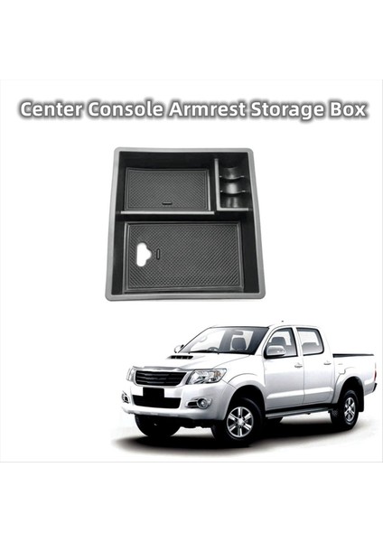 Toyota Hilux Vigo Fortuner 2004-2014 Araç Aksesuarları Için Merkez Konsol Organizatör Art Tabanı Saklama Kutusu Tepsisi (Yurt Dışından) modelleri