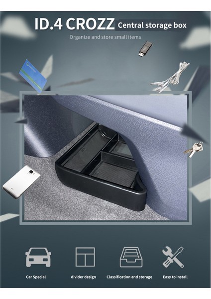 Kimlik Için Orta Konsol Saklama Kutusu 4 Id4 Id 4 Crozz Saklama Kutusu Konsolu Merkezi Organizatör Tepsisi (Yurt Dışından) fırsatları