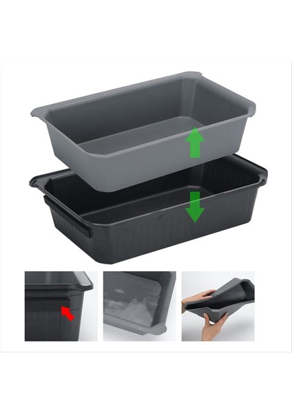 Tesla Model Y 2021-2023 Seat Depolama Organizatörü Altında Önden Çift Katmanlı Gizli Saklama Kutusu Aksesuarları (Yurt Dışından) modelleri