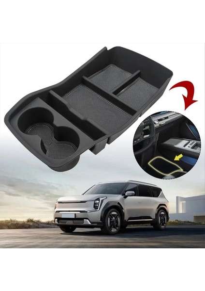 Araba Aksesuarları Konteyner Merkezi Depolama Kutusu Konsolu Kol Standı Organizatör Tutucu Kia Ev9 Için (Yurt Dışından) fırsatları