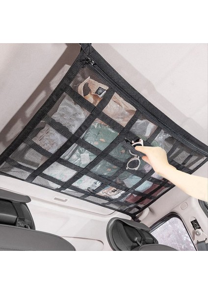 Araç Güçlü Net Torba Yük Boyunculuk Örtü Çatı Depolama Kapasitesi Araba Tavan Otomatik Aksesuarlar Çatı Depolama Net Cep A (Yurt Dışından) indirimleri