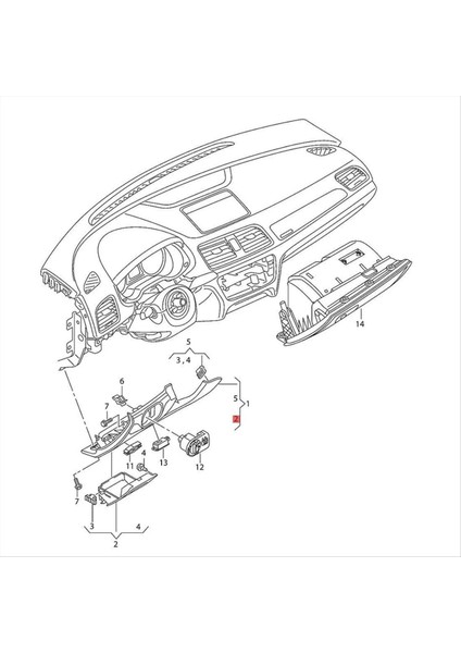 8U186300B6PS Audi Q3 Için Yeni Otomobil Gösterimi Paneli Depolama Tepsisi Torpido Kutusu 8u Quattro Rsq3 Sportback 2012-2018 Lhd (Yurt Dışından) fırsatları