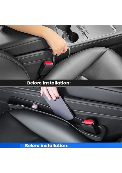 Tesla Model Y/3 Yayla 24 Konsol Yan Ekstra Depolama Koltuğu Çatlak Saklama Kutusu Için Araba Koltuğu Alanı Dolgu Organizatör Kutusu (Yurt Dışından) modelleri