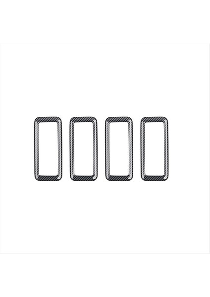 Araç Arka Çatı Klima Çıkış Çerçevesi Klima Toyota Için Hava Çıkışı Trim Etiketi Prado LC250 2024 Karbon Fiber (Yurt Dışından)