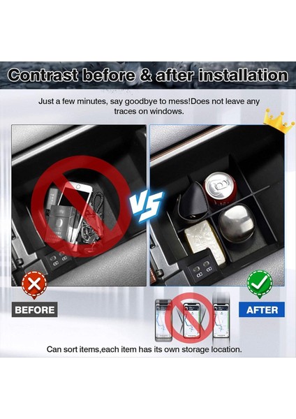 Toyota Sienna Için 2021 2022 2023 Merkez Konsol Organizatör Bölücü Koltuk Bölücüler Tepsisi Iç Aksesuarlar (Yurt Dışından) fırsatları