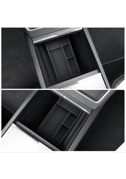 Tesla Model Y Juniper 2025 Iç Aksesuarlar Için Orta Konsol Alt Saklama Kutusu Organizatör Tepsisi (Yurt Dışından) indirimleri