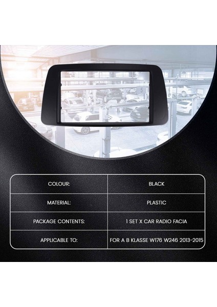 Mercedes Için Araba Facia Benz A B Klasse W176 W246 2013-2015 Radyo DVD Stereo CD Panel Dash Kit Trim Fasya Plaka Çerçevesi (Yurt Dışından) fırsatları