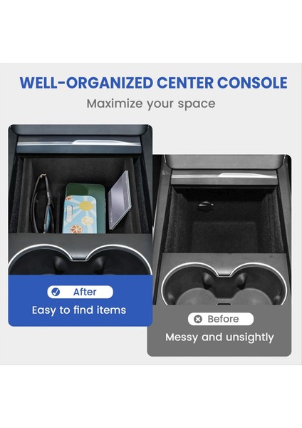 Tesla Model 3 Için Highland 2024 Merkez Konsolu Organizatör Tepsi Depolama Kutusu Akın Iç Mekan Aksesuarları (Yurt Dışından) modelleri