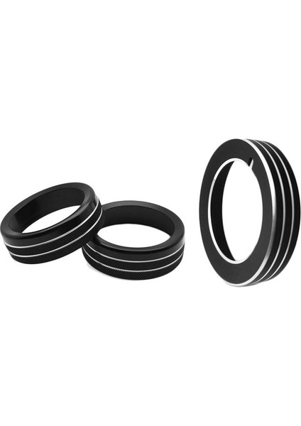 Orta Konsol Ses Far Topçası Dekoratif Yüzük Iç Düğme Halkası Ford Mustang Için Otomatik Aksesuarlar 15-20 Siyah (Yurt Dışından)