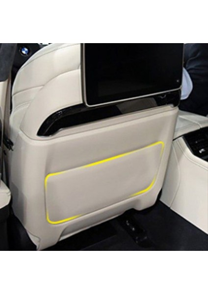 Araba Koltuğu Arka Panel Backrest Depolama Cep Kapağı Bmw 5 6 7 Serisi G30 G38 2018-2023 G12 G32 Siyah (Yurt Dışından) modelleri