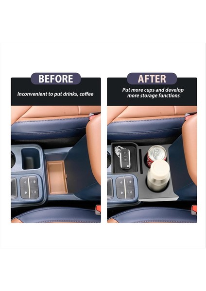 Ford Maverick 2022-2024 Saklama Kutusu Iç Aksesuarları Için Merkez Konsol Fincan Tutucu Ekleme Genişletici Organizatör (Yurt Dışından) modelleri