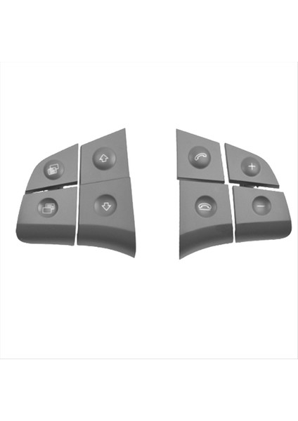Mercedes Için Araç Direksiyon Simidi Kontrol Anahtarı Düğmesi Benz W164 ml Gl B/r Sınıfı W251 W245 Gri (Yurt Dışından)