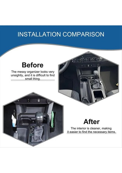 Toyota Tacoma Için Merkez Konsol Dişli Vites Organizatör Tepsisi 2016-2022 Değiştirici Yan Tepsisi Saklama Kutusu Iç Aksesuarlar (Yurt Dışından) fırsatları