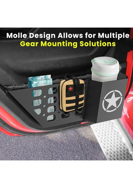 Jeep Wrangler Için Arka Kapı Depolama Kutusu Cepleri Jl Gladiator Jt 2018-2025 Yan Ekle Organizatör Kutusu Iç Aksesuarlar (Yurt Dışından) fiyatları