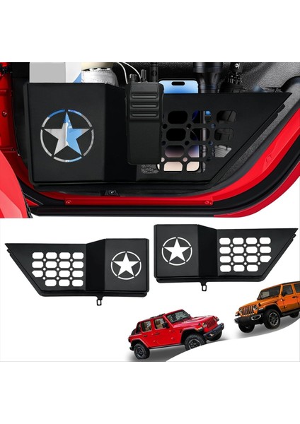 Jeep Wrangler Için Arka Kapı Depolama Kutusu Cepleri Jl Gladiator Jt 2018-2025 Yan Ekle Organizatör Kutusu Iç Aksesuarlar (Yurt Dışından) modelleri
