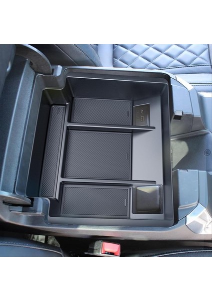 Chevrolet Için Silverado Gmc Sierra 1500 2022-2024 Merkez Konsolu Organizatör Koltuk Saklama Kutusu Tepsiye Aksesuarlar Ekle (Yurt Dışından) indirimleri
