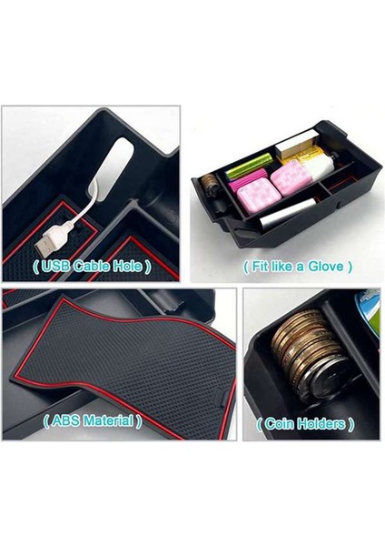 2021 2022 Toyota Sıenna XL40 Artman Ilgili Depolama Kutu Tava Aksesuarları Için Merkez Konsol Organizatörü (Yurt Dışından)