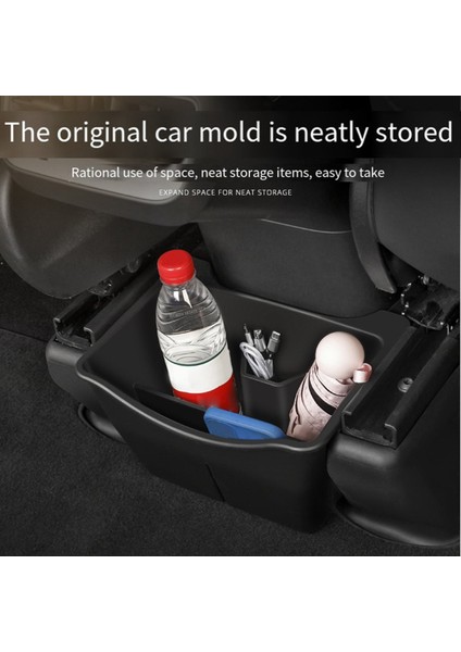 Tesla Model 3 Y Iç Modifikasyon Aksesuarları Için Arka Hava Havalandırma Depolama Kutusu Altı Koltuklu Saklama Kutusu Çöp Kutusu (Yurt Dışından)