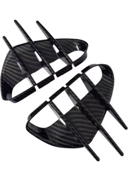 Araba Ön Tampon Yan Havalandırma Spoiler Kia Stinger Için Canard Kapakları 2018-2023 Aksesuarlar (Yurt Dışından)