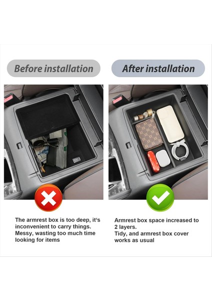 Nissan Armada Için 2021-2023 Infiniti QX80 2022 2023 Merkez Konsol Organizatör Kol Tabanı Saklama Kutusu Tepsi Aksesuarları (Yurt Dışından) modelleri