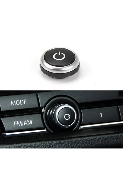 Araba Radyosu Anahtarı Knob CD Makine Anahtarı Düğmesi 64119350272 Bmw 5 7 Serisi X5 X6 F02 F07 F10 F15 F16 (Yurt Dışından) modelleri