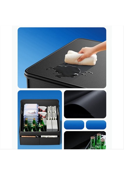 Araba Bagaj Organizatör Katlanır Otomatik Bagaj Depolama Kutusu Çok Bölmeli Depolama Kutuları Araba Içi Için Yırtılıyor (Yurt Dışından) fiyatları