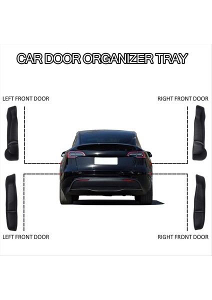 Tesla Model Y 2020-2024 Aksesuarları Için Araba Kapısı Tepsisi Yan Depolama Kutusu Organizatörü (Yurt Dışından) modelleri