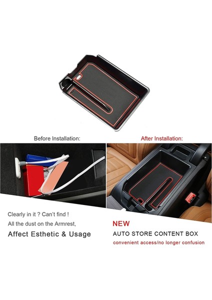 Bmw X3 G01 X4 G02 2018-2021 Otomobil Merkez Konsolu Koltuk Kutusu Kutu Kutusu Palet Tepsi Konteyneri Kauçuk Matlı (Yurt Dışından) modelleri