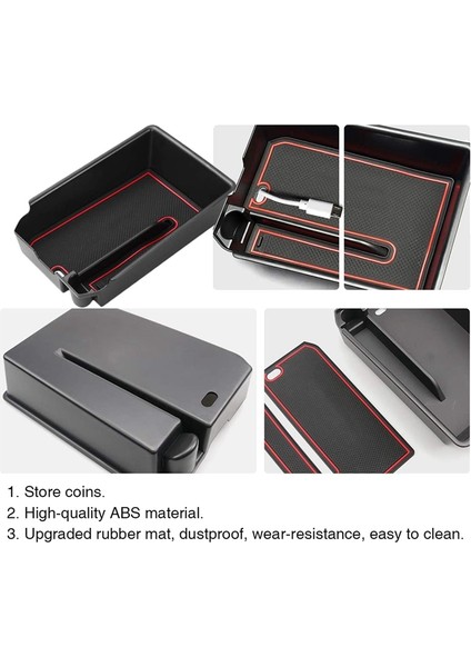 Bmw X3 G01 X4 G02 2018-2021 Otomobil Merkez Konsolu Koltuk Kutusu Kutu Kutusu Palet Tepsi Konteyneri Kauçuk Matlı (Yurt Dışından) fırsatları