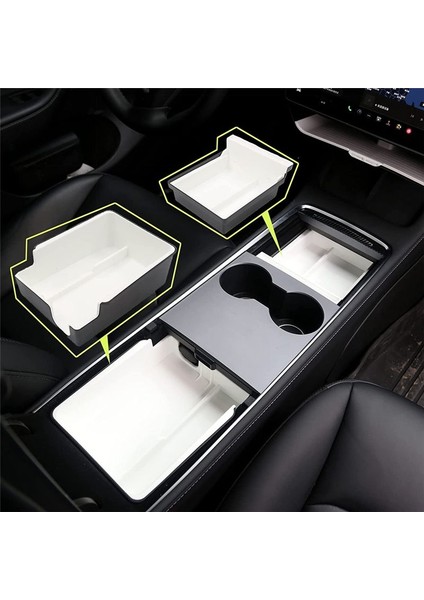 Tesla Model 3/y Artmant Düzenleyece Tegley Erkisi Için Yükselen Merkez Konsol Organizatör Tepsisi (Yurt Dışından) indirimleri