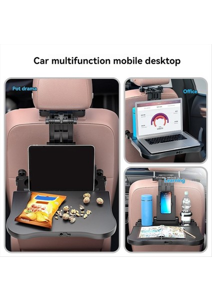 Araba Arka Koltuk Tepsisi Masaüstü Arka Yolcuların Yemek ve Çalışması Için Sabittir Ayarlanabilir Seyahat Tepsisi (Yurt Dışından) indirimleri