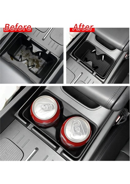 Araba Su Kupası Tutucu Merkezi Kontrol Içecekleri Hyundai Santa Fe 2024 Iç Aksesuarlar Için Silikon Depolama Tepsisi (Yurt Dışından) modelleri