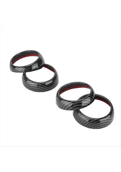 4 Adet Gösterge Paneli Klima Çıkış Dekoratif Halka Mercedes-Benz Akıllı Fortwo Forfour 2015-2018 (Yurt Dışından)
