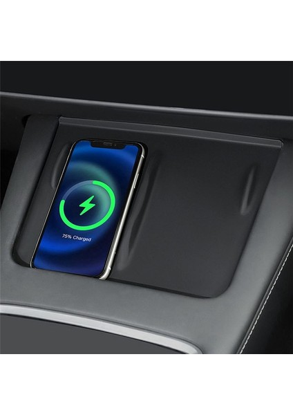 Tesla Model 3 Model 3 Model Y 2021 2022 Sıdalı Silikon Mat Yedek Aksesuarlar Için Merkez Konsol Kablosuz Şarj Cihazı (Yurt Dışından) indirimleri