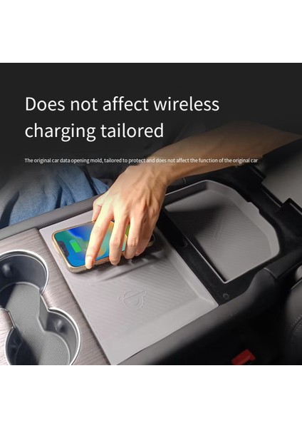 Tesla Için Anti-Slip Mat Yeni Model S x 2023 Arka Arm Emri Silikon Kablosuz Şarj Cihazı Mat Koruma Kapağı Siyah (Yurt Dışından) fırsatları