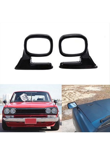 2pcs Universal Hood Yan Dik Görünüm Aynası Otomatik Dış Ayarlanabilir Reflektör Suv Kamyon Siyah (Yurt Dışından) fırsatları