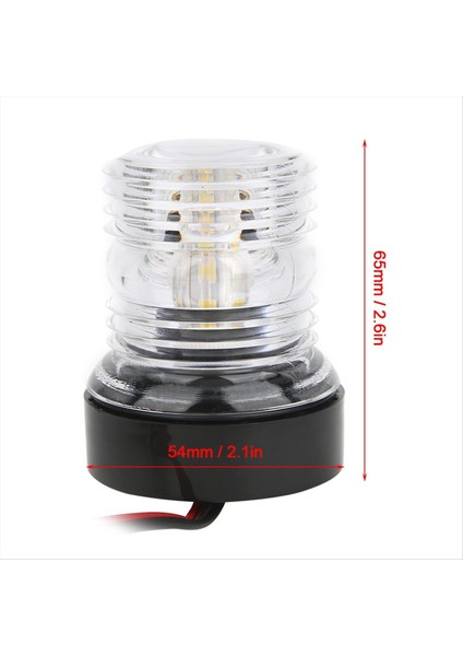12-24V Beyaz LED Navigasyon Işığı 360 Derece Yat Teknesi Için Çok Yolda Işık Yelken Sinyal Lambası Kıç Ankraj Işığı (Yurt Dışından) fiyatları