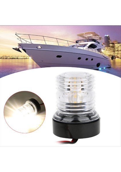 12-24V Beyaz LED Navigasyon Işığı 360 Derece Yat Teknesi Için Çok Yolda Işık Yelken Sinyal Lambası Kıç Ankraj Işığı (Yurt Dışından) fırsatları