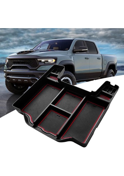2021 2020 2019 Için Merkez Konsol Organizatörü Dodge Ram 1500 2500 3500 Kol Dayama Depolama Kutusu Tepsi Aksesuarları Ekleme Kırmızı (Yurt Dışından) fiyatları