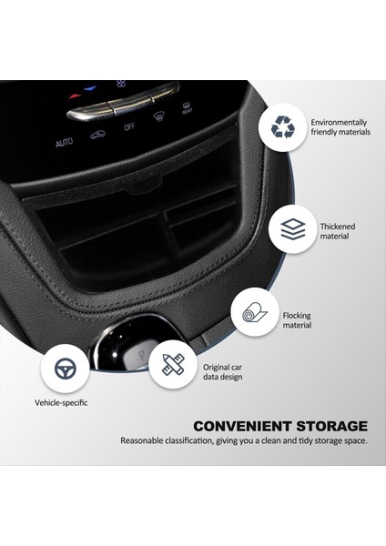 Cadillac Xt5 Için Merkez Konsol Organizatörü 2016-2023 Xt6 2020-2023 Flocked Depolama Organizatör Konsolu Tepsi Depolama Kutusu (Yurt Dışından) modelleri