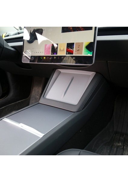 Tesla Model 3 Için Highland 2024 Merkez Konsolu Organizatör+Koltuk Depolama+Kupa Tutucu Ekleme+Kablosuz Şarj Mat Gri (Yurt Dışından) modelleri
