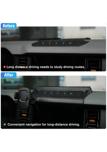 Ford Bronco 2021-2023 Için Gösterge Tablosu Telefon Tutucu Ayarlanabilir Orta Konsol Döşeme Depolama Tepsisi Cep Telefon Montajı (Yurt Dışından) indirimleri